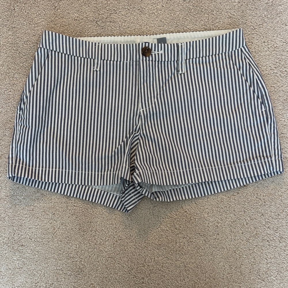 Old Navy Blue and White Striped Women's Shorts